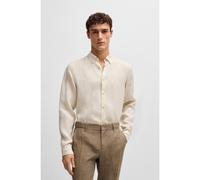 BOSS Chemise Regular à pointes boutonnées en lin - Style C-LIAM-S-BD-C1-243, 50529137 Naturel L