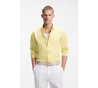 BOSS Chemise Regular à pointes boutonnées en lin - Style H-LIAM-BD-E-C1-261, 50556077 Jaune clair L