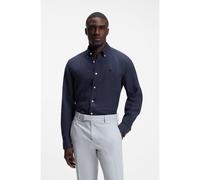 BOSS Chemise Regular à pointes boutonnées en lin - Style H-LIAM-BD-E-C1-263, 50567009 Bleu foncé M