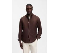 BOSS Chemise Regular en coton Oxford à pointes boutonnées - Style H-LIAM-BD-E-C1-263, 50567015 Marron foncé L