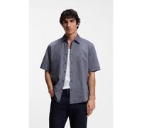 BOSS Chemise Regular en coton Oxford doux lavé - Style Rash_2_M, 50537332 Bleu foncé L