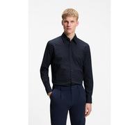 BOSS Chemise Regular en coton stretch à armure ratière - Style Relegant_6_M, 50565600 Bleu à motif M
