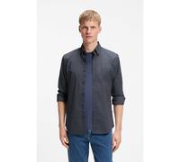 BOSS Chemise Regular en coton stretch à carreaux vichy - Style Rickert_M, 50567711 Bleu à motif M