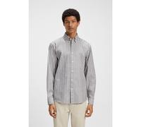 BOSS Chemise Regular en coton stretch à rayures - Style Ricoplus_M, 50544860 Rayures blanches M