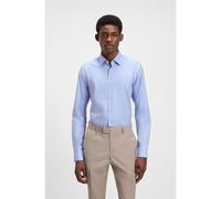 BOSS Chemise Regular en coton stretch Pepita facile à repasser - Style H-JOE-kent-C1-214, 50519887 bleu clair 40
