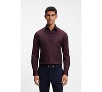 BOSS Chemise Regular en coton stretch ratière facile à repasser - Style H-JOE-K-C1-261, 50560583 Rouge sombre 43