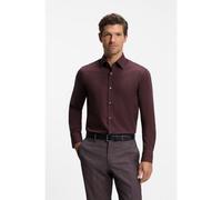 BOSS Chemise Regular en coton stretch - Style H-JOE-kent-C1-214, 50473265 Marron 46