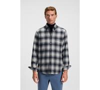 BOSS Chemise Regular en flanelle de coton - Style Rickert_M, 50549430 Gris à motif L