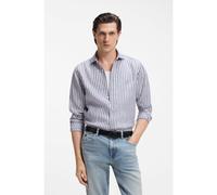 BOSS Chemise Regular en lin à rayures - Style C-LIAM-SP-262, 50567855 Rayures bleues XXL