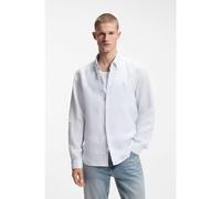 BOSS Chemise Regular en lin à rayures - Style H-LIAM-BD-E-C1-261, 50560595 Rayures bleu clair XXL