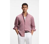 BOSS Chemise Regular en lin avec col à pointes boutonnées - Style C-LIAM-S-BD-262, 50560894 Rouge L