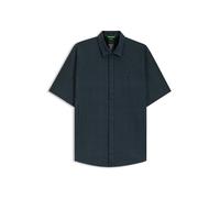 BOSS Chemise Regular en maille de piqué de coton - Style B_EXCURSE_S, 50544851 Bleu à motif M