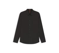 BOSS Chemise Regular en Popeline De Coton avec Logo Brodé
