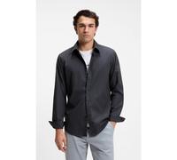 BOSS Chemise Regular en popeline de coton avec logo brodé - Style Relegant_6_M, 50518304 Bleu foncé XXL