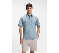 BOSS Chemise Regular en popeline de coton - Style Relegant_6-short_M, 50537331 bleu clair S