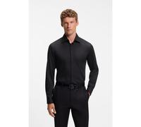 BOSS Chemise Regular en satin de coton facile à repasser - Style H-JOE-K-party2-264, 50571546 Bleu foncé 43