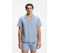 BOSS Chemise regular en tissu seersucker - Style Velvetfish_Shirt, 50540037 bleu clair XL