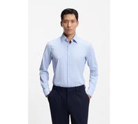 BOSS Chemise Regular en tissu stretch performant à carreaux - Style P-JOE-K-261, 50556694 bleu clair 40