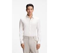 BOSS Chemise Regular en tissu stretch performant - Style P-LIAM-K-F-263, 50567145 Naturel S