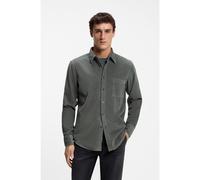 BOSS Chemise Regular en velours côtelé de coton - Style Relegant_6_M, 50569609 Vert sombre S