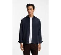 BOSS Chemise Regular en velours milleraies de coton - Style H-LIAM-SP-C1-264, 50572172 Bleu foncé XL