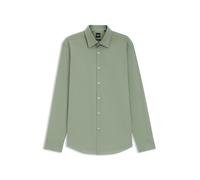 BOSS Chemise Regular Fit à rayures en popeline de coton stretch facile à repasser - Style H-JOE-kent-C1-214, 50473265 Chaux 43