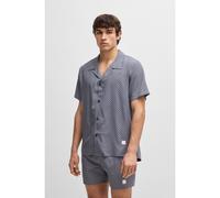 BOSS Chemise Regular Fit avec imprimé moderne - Style Beach Shirt, 50535793 Bleu M