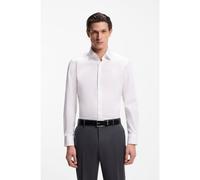 BOSS Chemise Regular Fit en popeline de coton facile à repasser - Style H-JOE-kent-C1-214, 50479943 Blanc 38