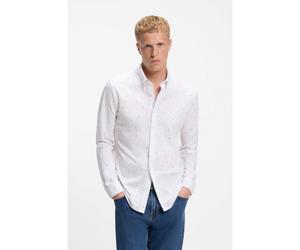 BOSS Chemise Relaxed en jersey de coton imprimé - Style Myjersey_M, 50565817 Blanc à motif XL