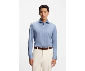 BOSS Chemise Slim en coton italien - Style L-HAYS-SPREAD-C1-243, 50555273 Bleu 40