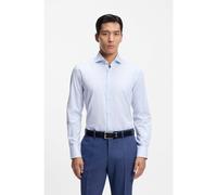 BOSS Chemise Slim en coton stretch à carreaux facile à repasser - Style H-HANK-SP-C1-261, 50555687 bleu clair 45