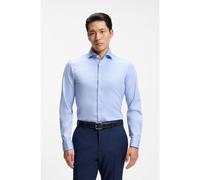 BOSS Chemise Slim en coton stretch à rayures facile à repasser - Style H-HANK-SP-DC-263, 50567298 bleu clair 45