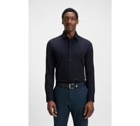 BOSS Chemise Slim en coton stretch mélangé performant - Style P-HANK-s-kent-C1-222, 50474283 Bleu foncé 43