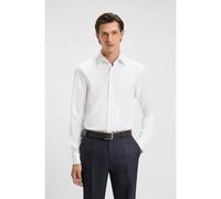 BOSS Chemise Slim en coton stretch structuré italien - Style L-HAYS-KENT-C1-243, 50525359 Blanc 39