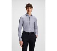 BOSS Chemise Slim en coton structuré - Style H-HANK-spread-C1-222, 50545154 Bleu à motif 44