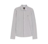 BOSS Chemise Slim en jersey de coton chiné - Style Mysoft_2_M, 50519748 Green stripes M