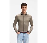 BOSS Chemise Slim en jersey de coton - Style L-HAYS-SPREAD-C1-243, 50567149 Marron 38