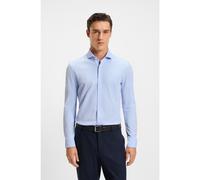 BOSS Chemise Slim en jersey piqué de coton - Style P-HANK-spread-243, 50527675 bleu clair 40
