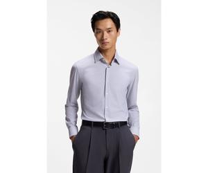 BOSS Chemise Slim en jersey stretch imprimé performant - Style P-HANK-K-261, 50571550 Blanc à motif 39
