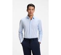 BOSS Chemise Slim en jersey stretch imprimé performant - Style P-HANK-K-261, 50571550 bleu clair 37