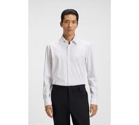 BOSS Chemise Slim en jersey stretch imprimé performant - Style P-ROAN-kent-C1-233, 50550654 Blanc à motif M