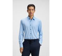 BOSS Chemise Slim en jersey stretch imprimé performant - Style P-ROAN-kent-C1-233, 50550654 Bleu à motif XL