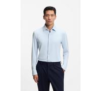 BOSS Chemise Slim en jersey stretch structuré performant - Style P-HANK-K-261, 50555767 bleu clair 37