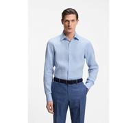 BOSS Chemise Slim en lin italien - Style H-HANK-K-C1-261, 50560736 bleu clair 45