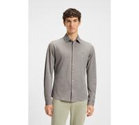 BOSS Chemise Slim en piqué de coton chiné - Style Mysoft_2_M, 50519748 Chaux S