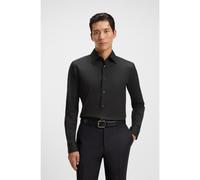 BOSS Chemise Slim en popeline stretch de coton mélangé - Style L-HAYS-KENT-C1-243, 50525357 Noir 40