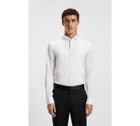 BOSS Chemise Slim en satin de coton facile à repasser - Style H-HANK-W-TUX3-DC-254, 50550662 Blanc 44