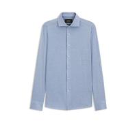 BOSS Chemise Slim en soie et coton - Style L-HAYS-SPREAD-C1-243, 50567205 bleu clair 45