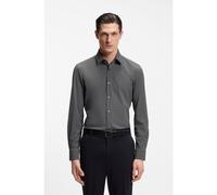 BOSS Chemise Slim Fit en jersey stretch performant - Style P-HANK-S-K-261, 50555747 Gris 39