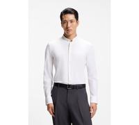 BOSS Chemise Slim Fit en jersey stretch performant - Style P-HANK-standup-214, 50490338 Blanc 42